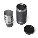 YETI 1.7 oz Black Stone Stainless Steel Packable Shot Glass Set