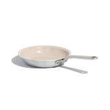 Made In Cookware Ceramic/Stainless Steel Fry Pan 8 in. Silver/White