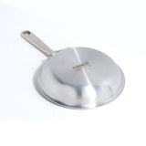 Made In Cookware Ceramic/Stainless Steel Fry Pan 8 in. Silver/White