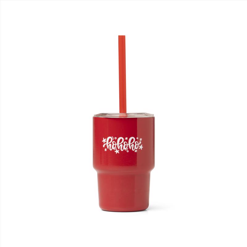 Santa's Lil Sippers Drinking Glass 1 pk