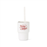 Santa's Lil Sippers Drinking Glass 1 pk