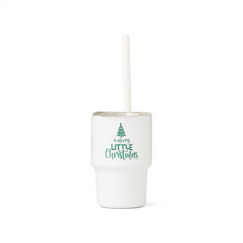 Santa's Lil Sippers Drinking Glass 1 pk