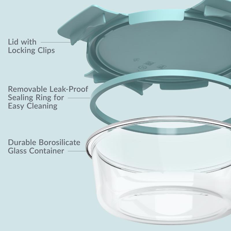 Bentgo Aqua Food Storage Container Set 7 pk