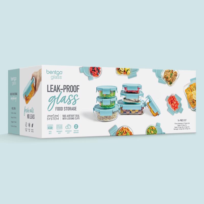 Bentgo Aqua Food Storage Container Set 7 pk