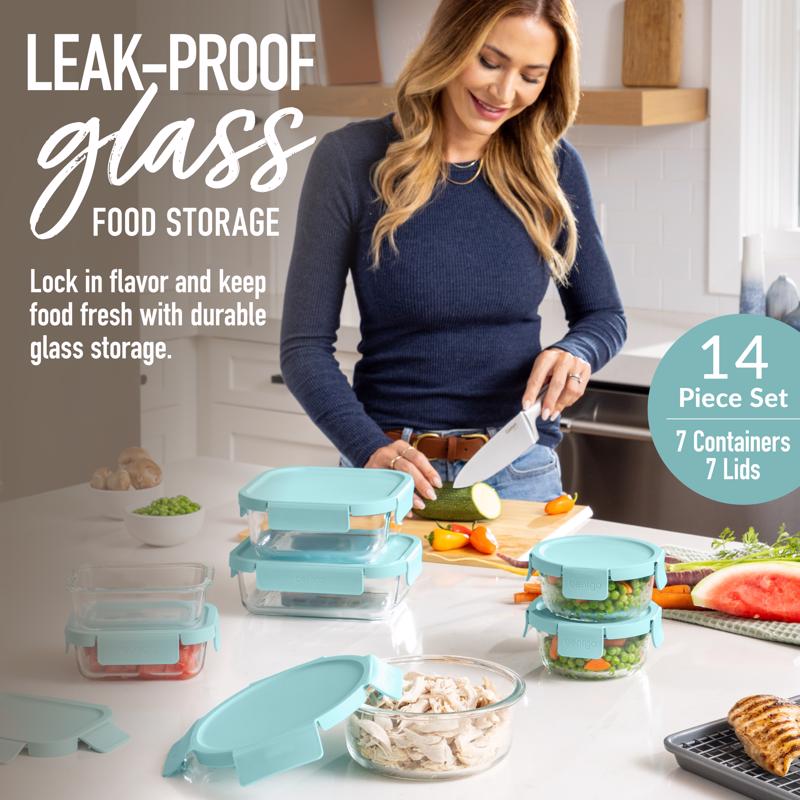 Bentgo Aqua Food Storage Container Set 7 pk