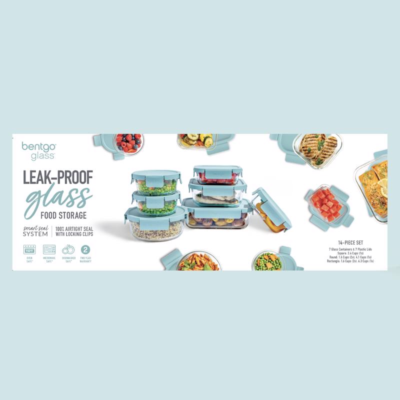 Bentgo Aqua Food Storage Container Set 7 pk