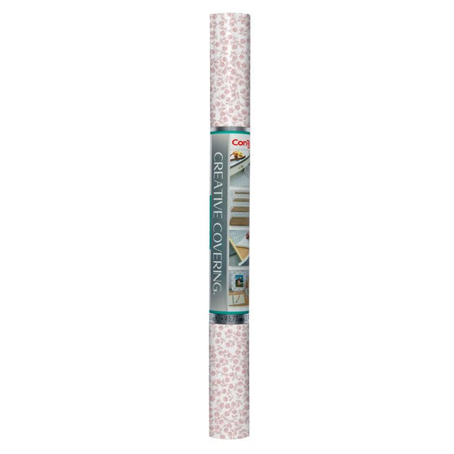 Con-Tact 9 ft. L X 18 in. W Pink Shelf Liner