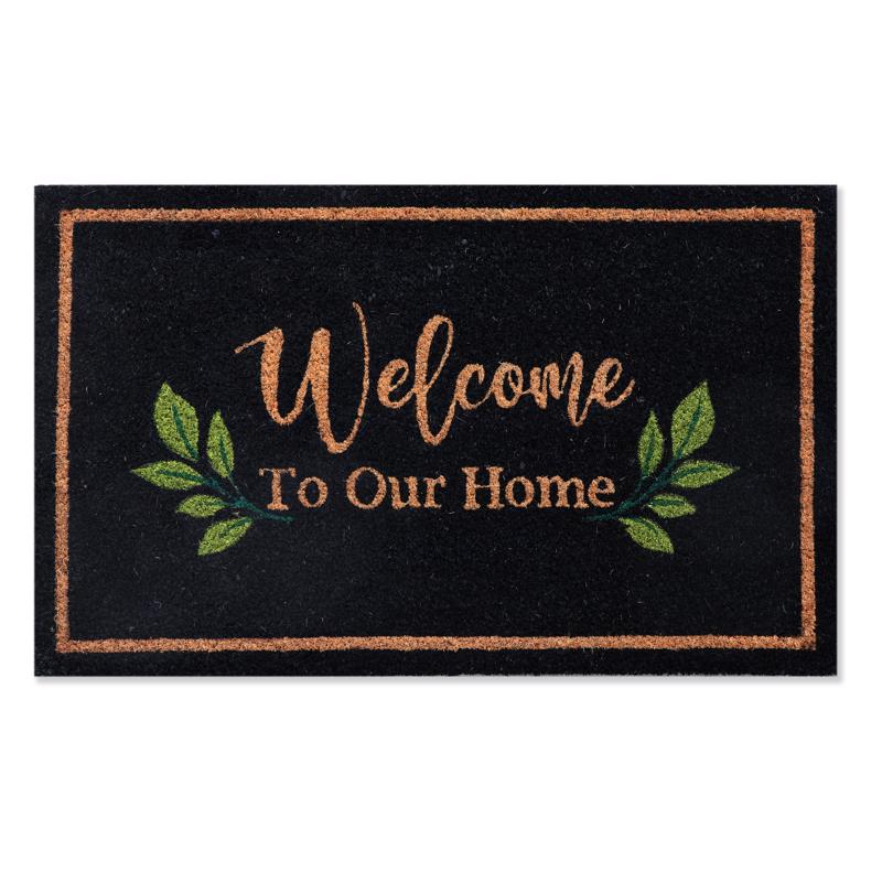 First Concept Home 18 in. W X 30 in. L Multi-Color Coir Door Mat