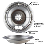 Range Kleen Steel Drip Bowls 8 in. W