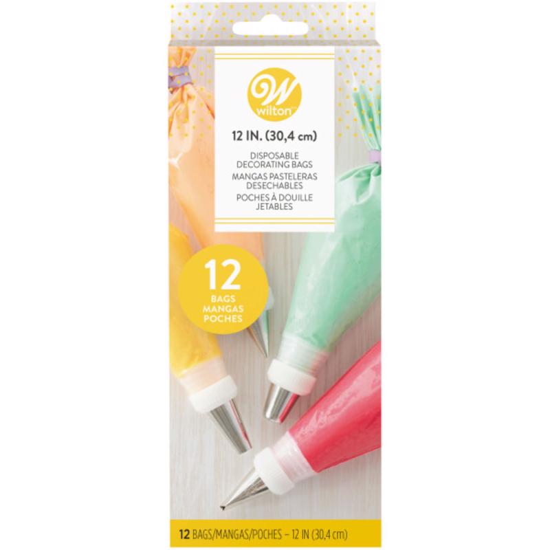 Wilton Plastic Piping Bags 12 ct