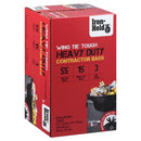 Iron-Hold 55 gal Contractor Bags Wing Ties 15 pk 3 mil