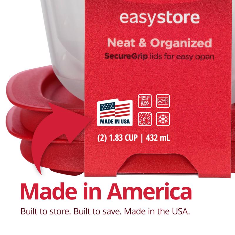 Rubbermaid 1.83 cups Food Storage Container Set 2 pk