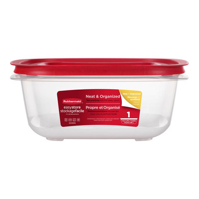 Rubbermaid 14.6 cups Food Container and Lid 1 pk