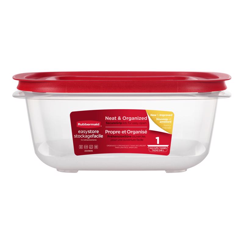 Rubbermaid 14.6 cups Food Container and Lid 1 pk