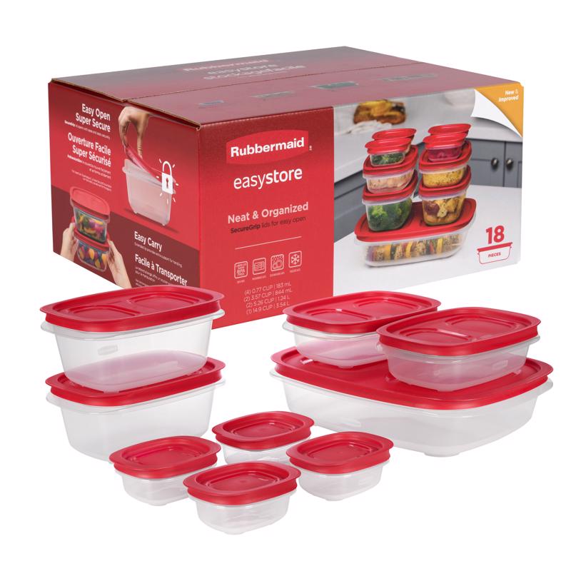 Rubbermaid Food Storage Container Set 18 pk
