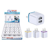 Diamond Visions Assorted Slim Design 2 Port USB Car Charger For All Smartphones