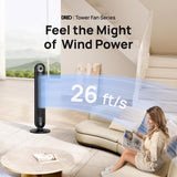 Dreo 36 in. H 6 speed Oscillating Digital Tower Fan With Remote Remote Control