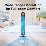 Dreo 36 in. H 6 speed Oscillating Digital Tower Fan With Remote Remote Control