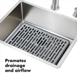 OXO Good Grips 16 in. L X 12 in. W X 1 in. H Silicone Sink Mat