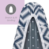 Seymour Home Products 15 in. W X 55 in. L Cotton Blue Ironing Board Cover and Pad