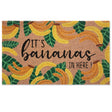 First Concept 18 in. W X 30 in. L Multi-Color Its Bananas In Here Coir Door Mat