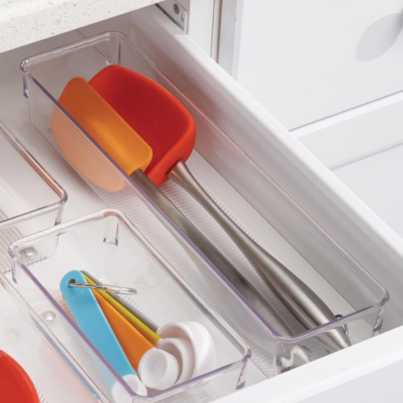 iDesign 2 in. H X 3 in. W X 12 in. D Plastic Drawer Organizer