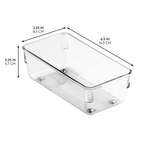 iDesign 2 in. H X 3 in. W X 6 in. D Plastic Drawer Organizer
