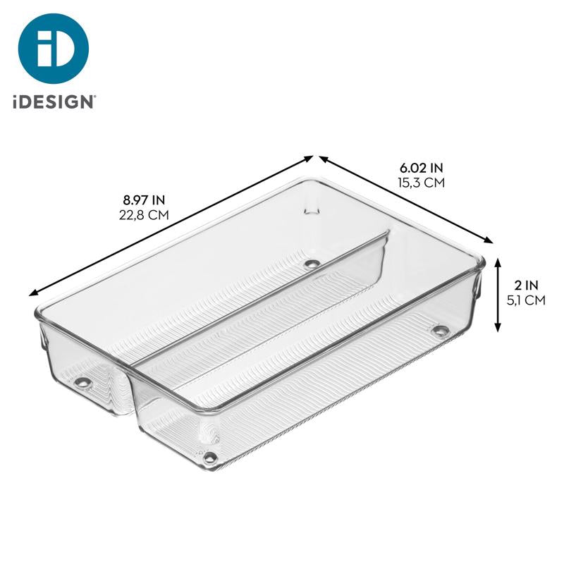 iDesign 2 in. H X 6 in. W X 9 in. D Plastic Drawer Organizer