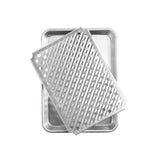 Nordic Ware Aluminum Baking Sheet with Cooling Rack 12.1 in. Silver