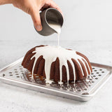 Nordic Ware Aluminum Baking Sheet with Cooling Rack 12.1 in. Silver