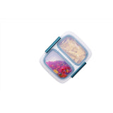 OXO Good Grips 2 cups White and Blue Dual Compartment Food Storage 1 pk