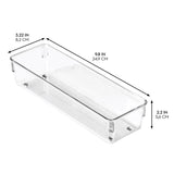 iDesign 2 in. H X 3 in. W X 9 in. D Plastic Drawer Organizer