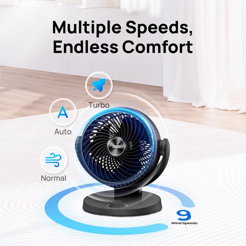 Dreo 11.81 in. H X 7 in. D 3 each Air Circulator Fan