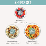 Bentgo Aqua Food Storage Container Set 3 pk