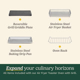 Cuisinart Stainless Steel Silver Multi-Function Oven 14 in. H X 16 in. W X 12 in. D