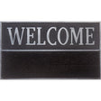 Direct Home Textiles Goup 18 each W X 30 each L Black/Gray Rubber Door Mat