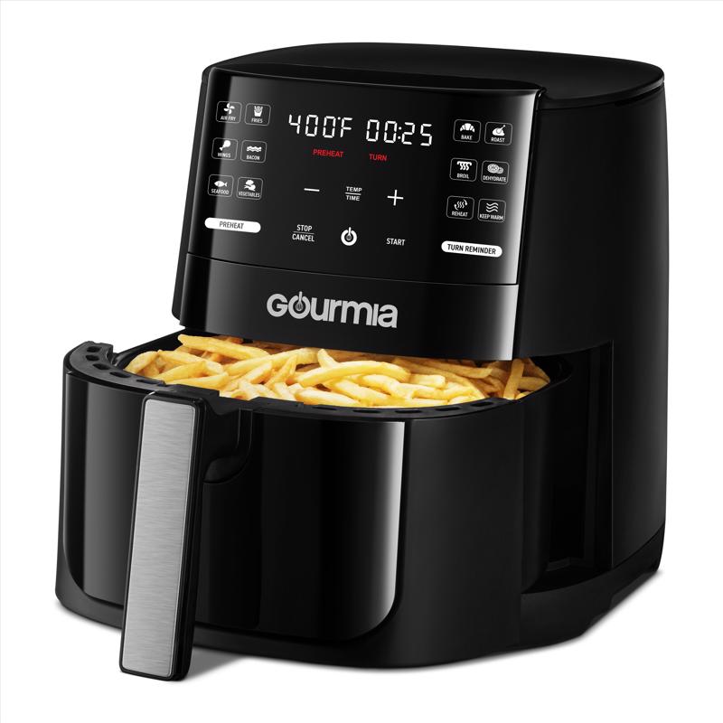 Gourmia Black 6 qt Programmable Digital Air Fryer