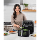 Gourmia Black/Silver 8 qt Programmable Digital Air Fryer