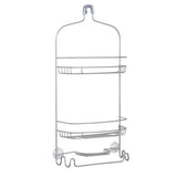 Zenna Home 24 in. H X 8 in. W X 5 in. L Satin Nickel Shower Caddy