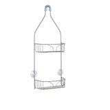 Zenna Home 21 in. H X 8.75 in. W X 4.17 in. L Satin Nickel Shower Caddy