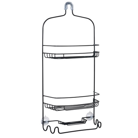 Zenna Home 24 in. H X 11 in. W X 4.7 in. L Matte Black Shower Caddy