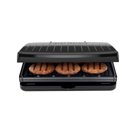 George Foreman Family Size Black Plastic Nonstick Surface Grill and Panini Press