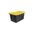 Ramtuff 2 gal Black/Yellow Storage Tote Stackable