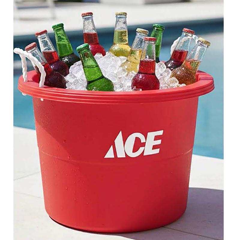 ACE Red Utility Tote 16.75 in. H X 22.5 in. W X 22.5 in. D