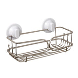 Zenna Home Chrome Silver Stainless Steel Shower Basket