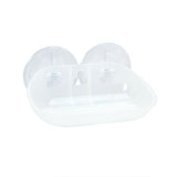 Zenna Home Frost Clear Plastic Soap Dish