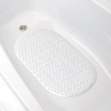 Zenna Home 27-1/2 in. L X 15-7/16 in. W White Thermo Plastic Elastomer Bath Mat