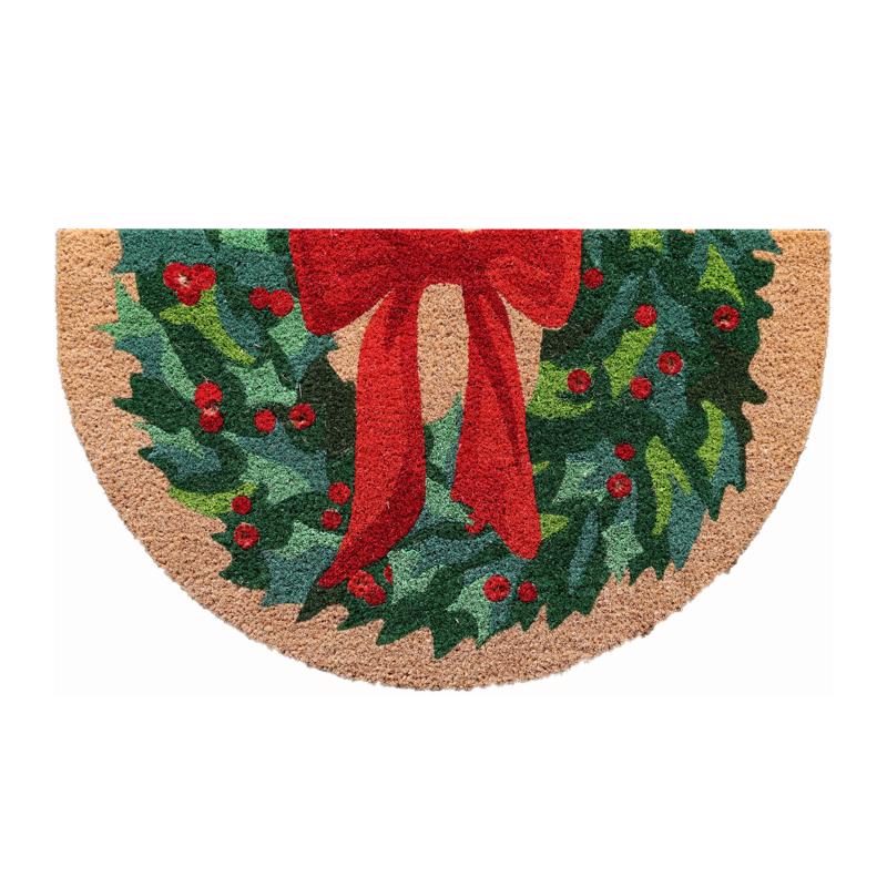 Test Rite 18 in. W X 30 in. L Multi-Color Coir Door Mat