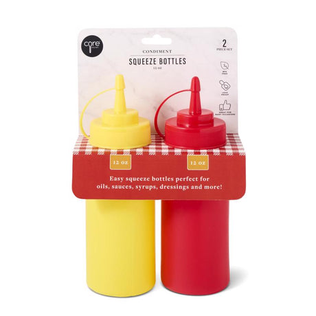 Core Home 12 oz Red/Yellow Plastic Condiment Bottle 1 pk