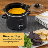 Crockpot 2 qt Black Stoneware Slow Cooker